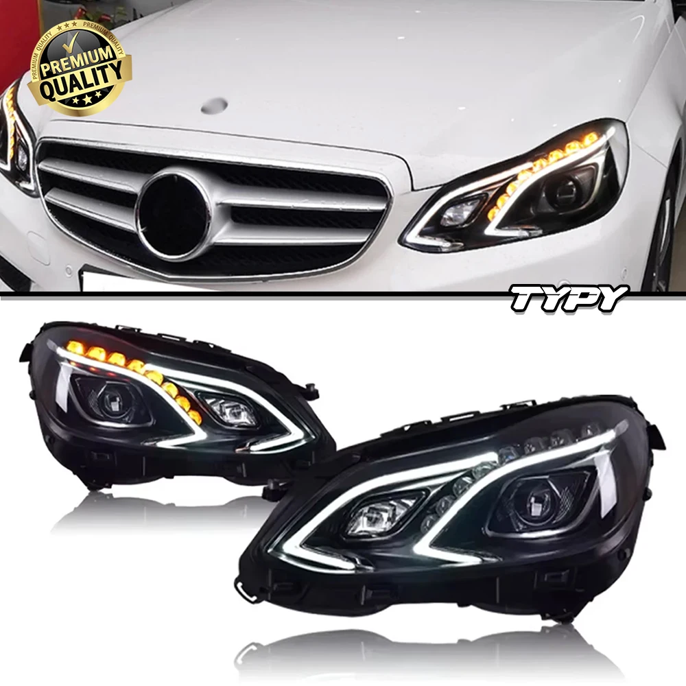 

TYPY Car For Benz E-Class W212 Headlights 2010-2016 Upgrade Modified New DRL Dynamic Turn Signal LED Headlight Auto Accessories