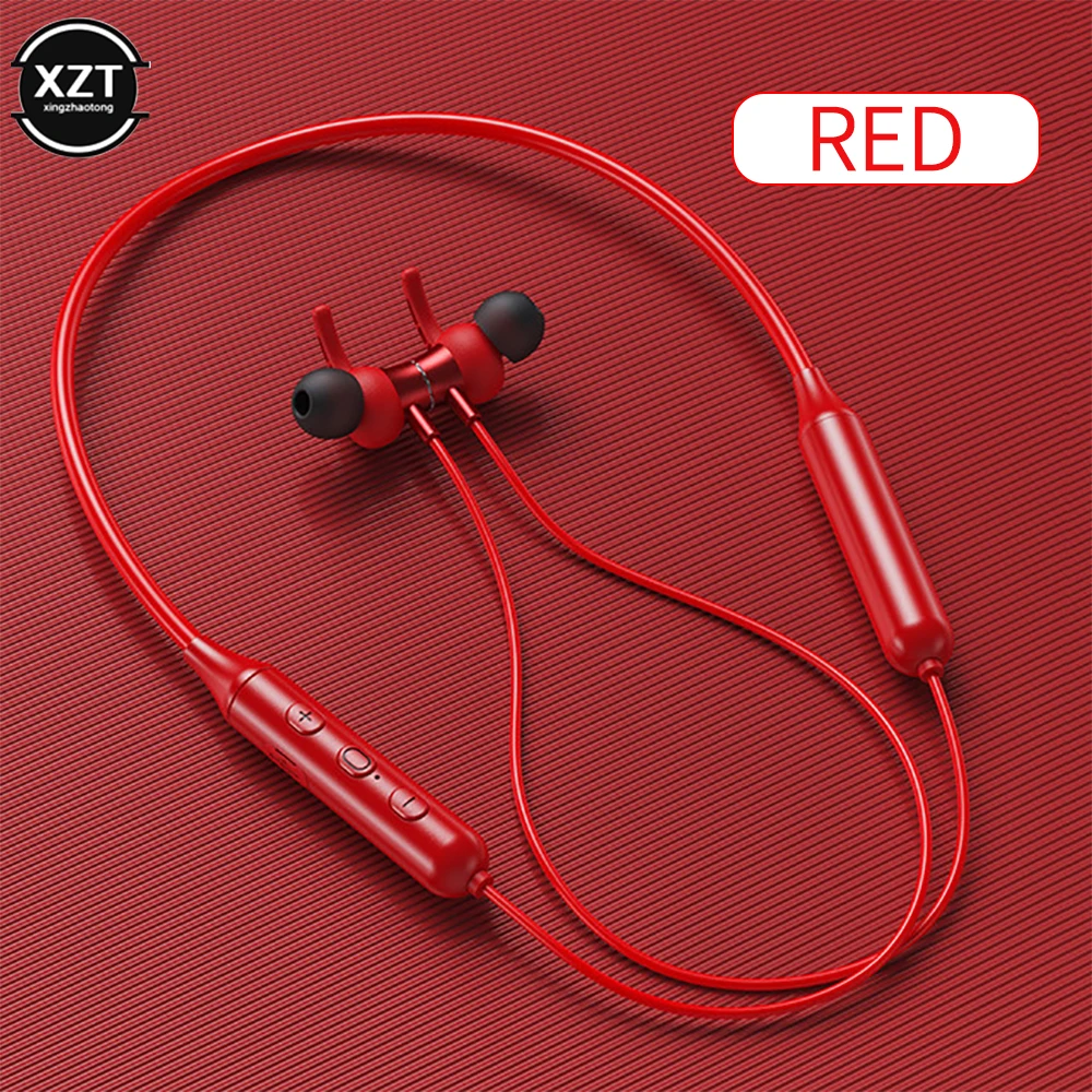 Drahtlose Bluetooth 5,0 Kopfhörer magnetische Sport lauf Headset ipx5 wasserdichte Sport Ohrhörer Rausch unterdrückung Kopfhörer