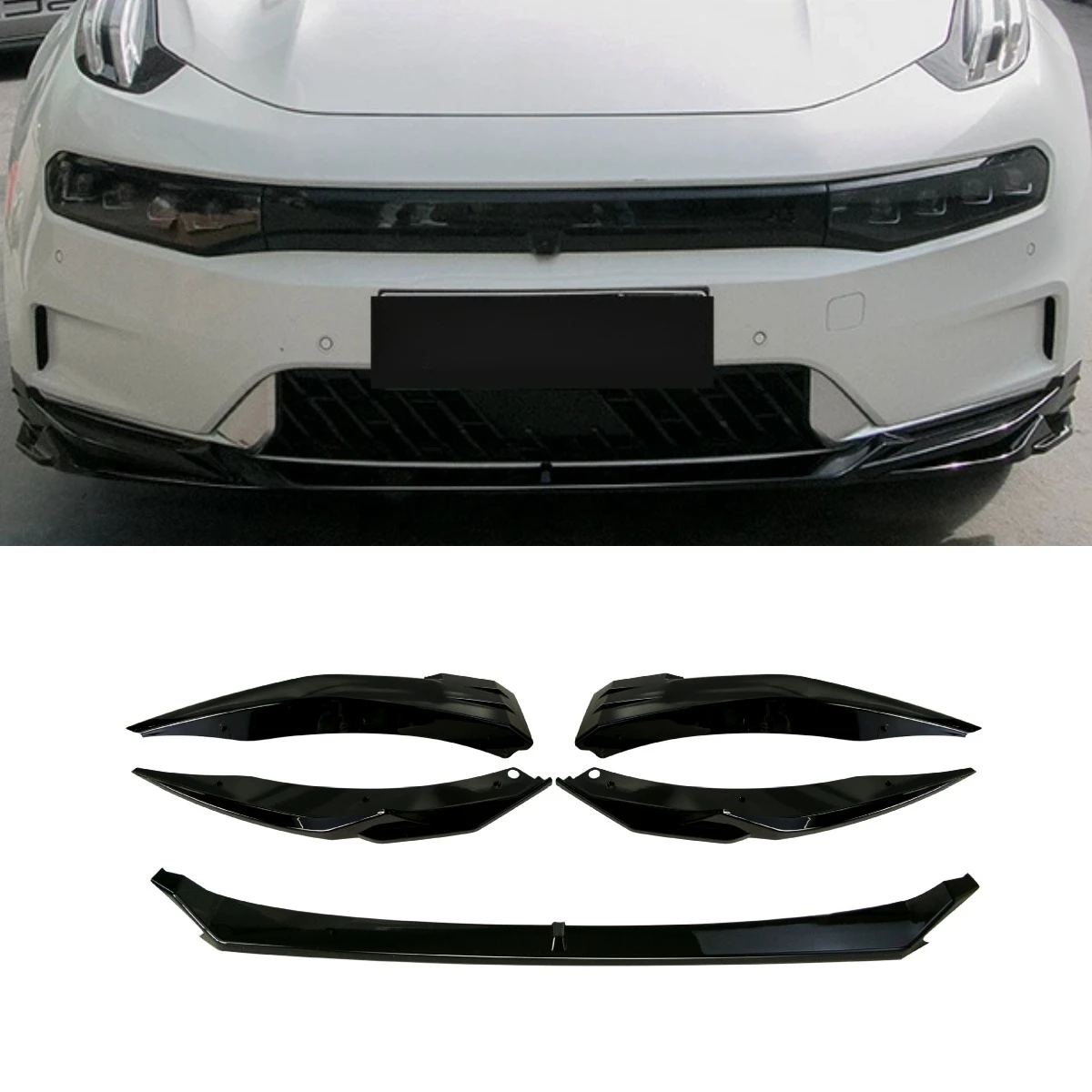 

Передний бампер автомобиля, спойлер, боковой сплиттер, дефлектор, защита бампера для ZEEKR 001, комплект кузова, автомобильные аксессуары