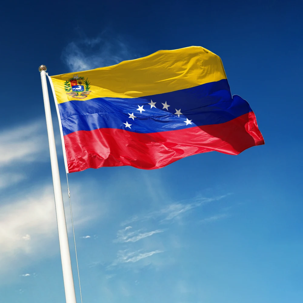 2x3Ft 7 Star Venezuela Flag Vivid Color and Fade proof Historical flags of Venezuela Polyester with Brass Grommets 3 X 5 Ft