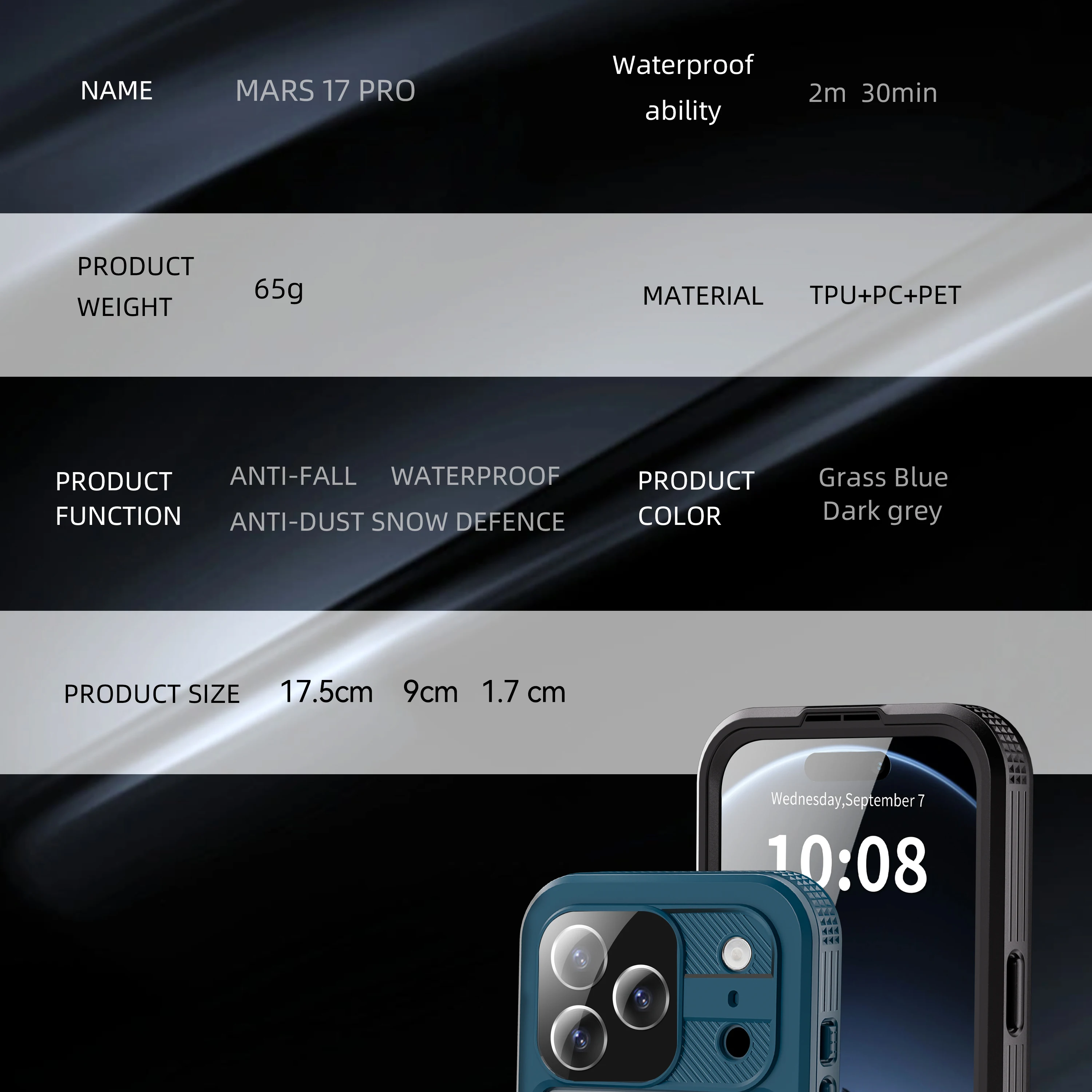 IP68 Wasserdichte Handyhülle für iPhone-Serie, mit Schwimmring, berührungsempfindlich, geeignet für iPhone 18 Pro Max/17/16 – Detail 26