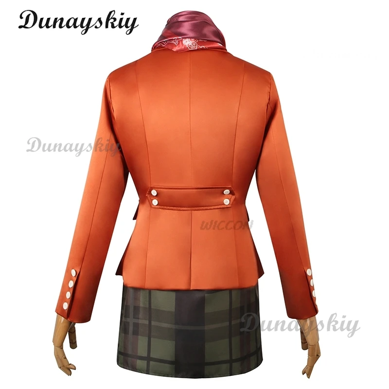 مجموعة Resident Evil 4 طبعة جديدة آشلي جراهام التأثيرية الرسمية سترة بنية متماسكة سترة منقوشة فستان 2025 طلب مسبق للهالوين