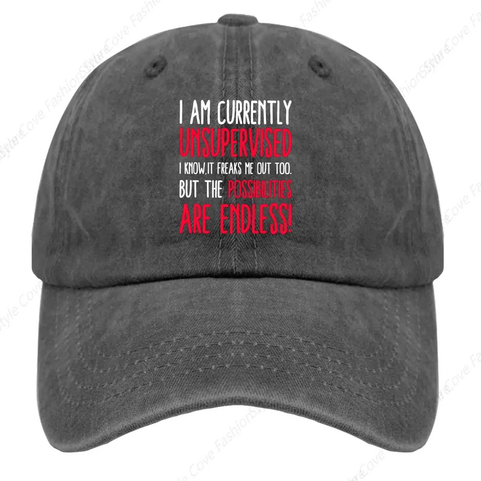 I Am Currently Unsupervised Possibilities are Endless Hat Happy Dad Hat Pure Cotton Cap Men Women Baseball Cap Breathable Hat