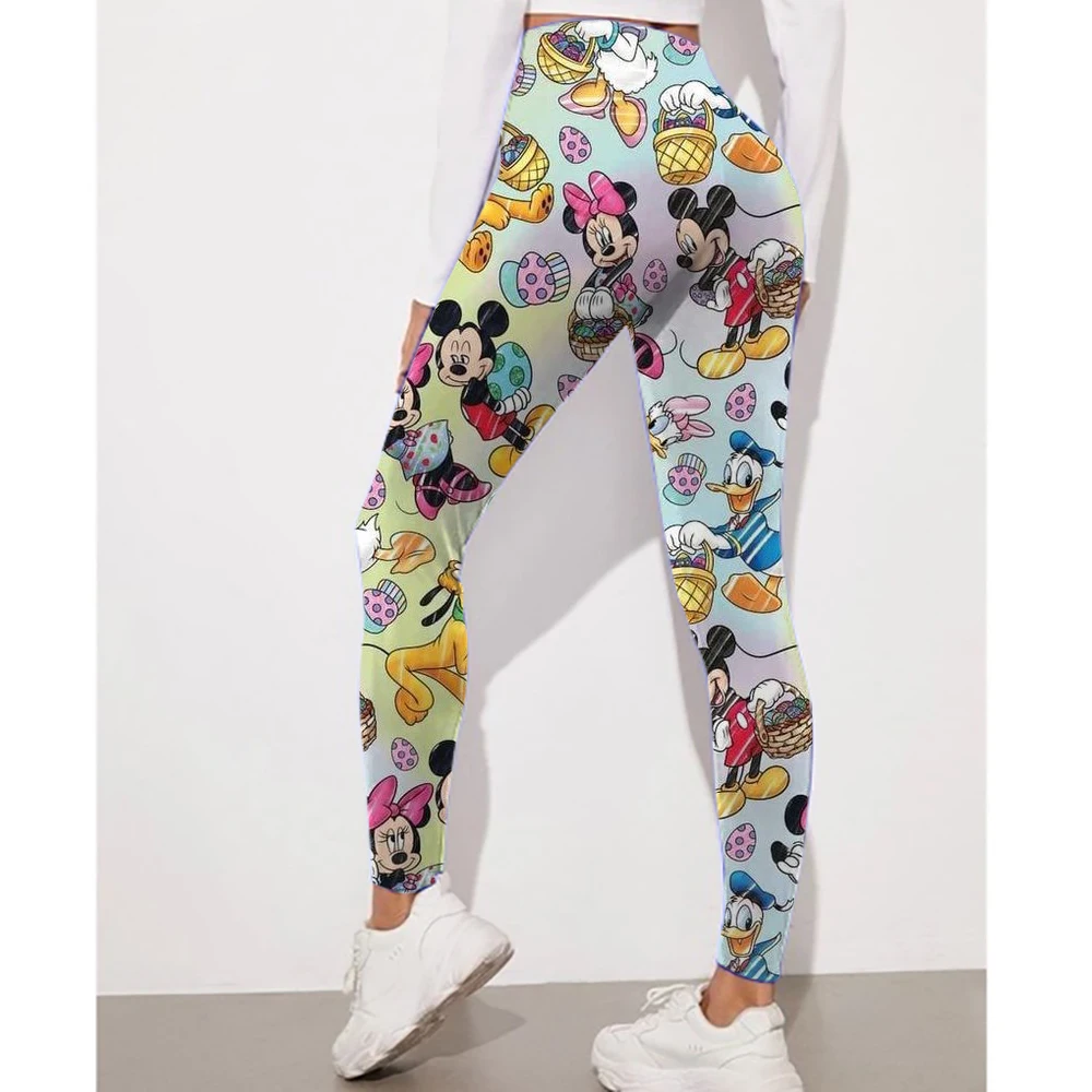Disney Minnie and Mickey Mouse print Leggings For Women Leggings camouflage Fitness Pants Soft Stretchy Tights Leggings Physical