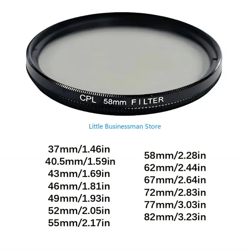 Kristallklarer Polarisationsfilter für professionelle Fotografie mit mehreren Durchmessern M76A – Detail 6