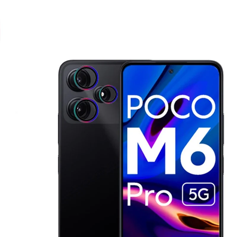 For Xiaomi Poco M6 Pro M5 M4 Camera Lens Protector Aluminium Alloy Tempered Glass For Mi POCO M6Pro 5G Len Film Cover Protection