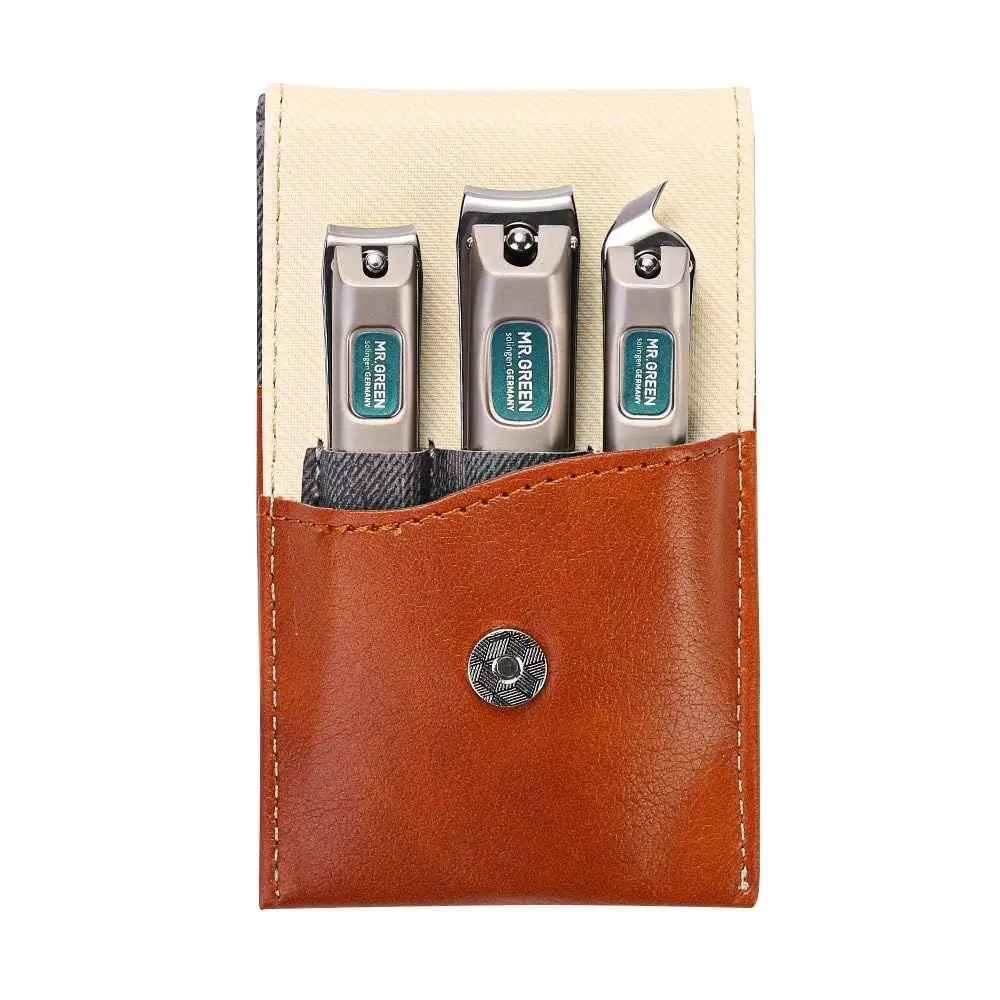 

Набор из 3-х предметов: кусачки для ногтей из нержавеющей стали со скошенным лезвием для мужчин и женщин