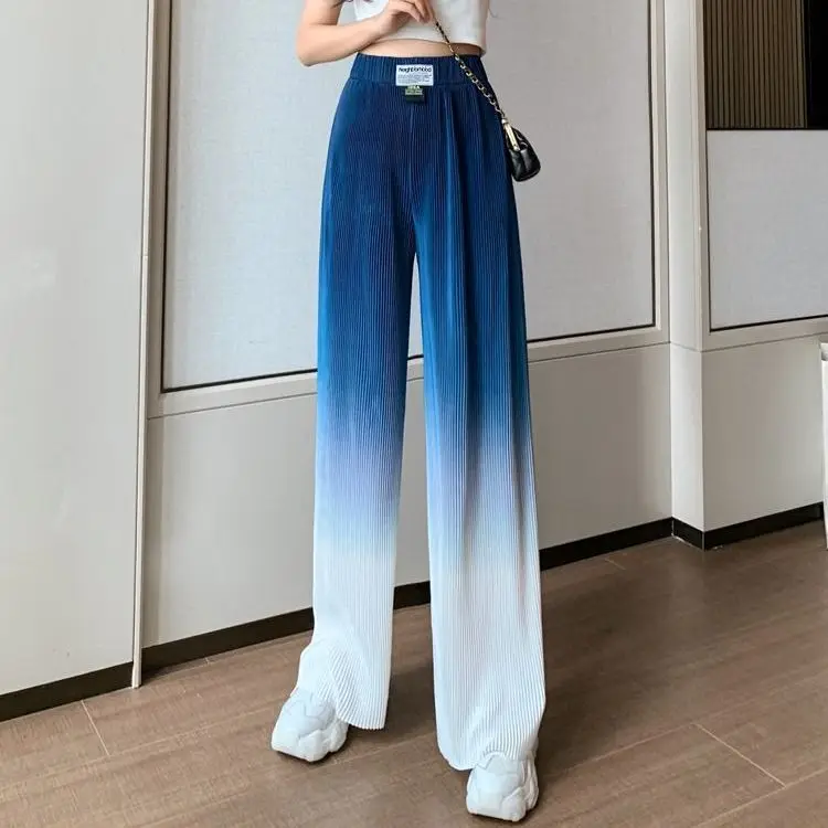 Women Summer Spring Ruffles Vintage Big Large Plus Sizes Casual Party Fashion Loose Colors Full Long Pant