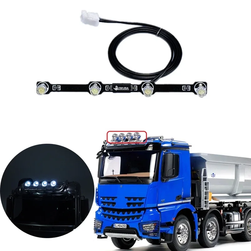 

LED Voltage 5V Roof Spotlights PCB Board for 1/14 Tamiya RC Truck Car BENZ ACRTOS 4151 56366 AROCS Diy Part Toys