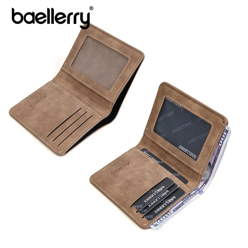 2025, neue kurze Herren-Retro-Geldbörse mit mehreren Steckplätzen, lässige und modische Geldbörse mit mehreren Fächern, kurze vertikale Pu-Leder-Geldbörse