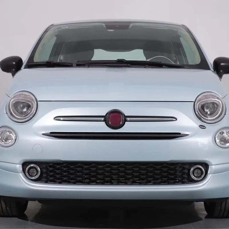 

Suetlcoity для Fiat 500 2016-2025 ABS углеродное волокно автомобиля передняя и задняя крышка логотипов декоративные наклейки автомобильные аксессуары