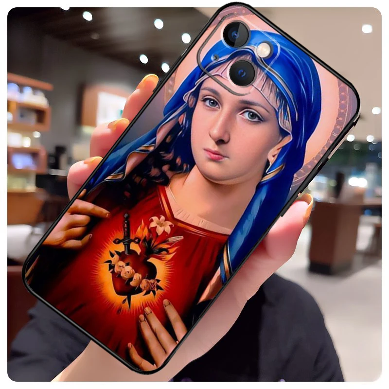 حافظة مريم العذراء ويسوع لهاتف آيفون 17 إير 17 برو حافظة هاتف لهاتف أبل آيفون 17 برو ماكس #4