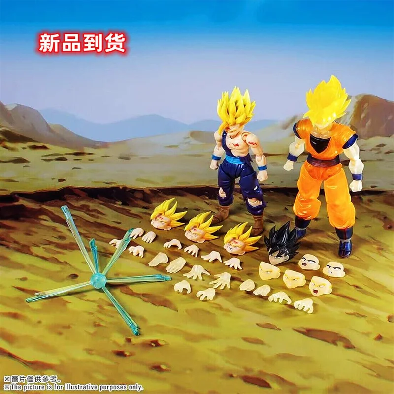 In Stock Dragon Ball Demoniacal Fit Df Shf Father And Son Set Goku Gohan Action Figure Toy Model Gift Cool Toys Collections Hot