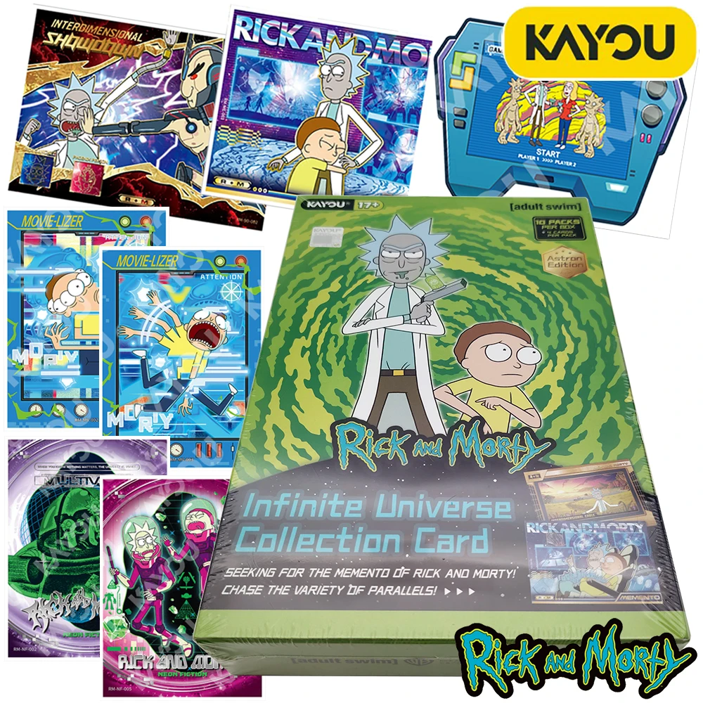 

KAYOU Original Rick and Morty Collection Card American Adult Animation Science Fiction Sitcom Fans Cherish Card Toy Peripheral