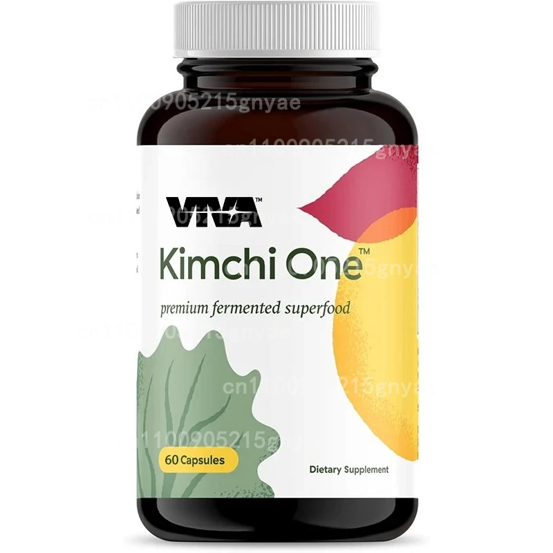

Kimchi Powder Capsules, Probiotics, Enzyme and Antioxidant Supplements, Gluten Free, 60 Vegetarian Capsules