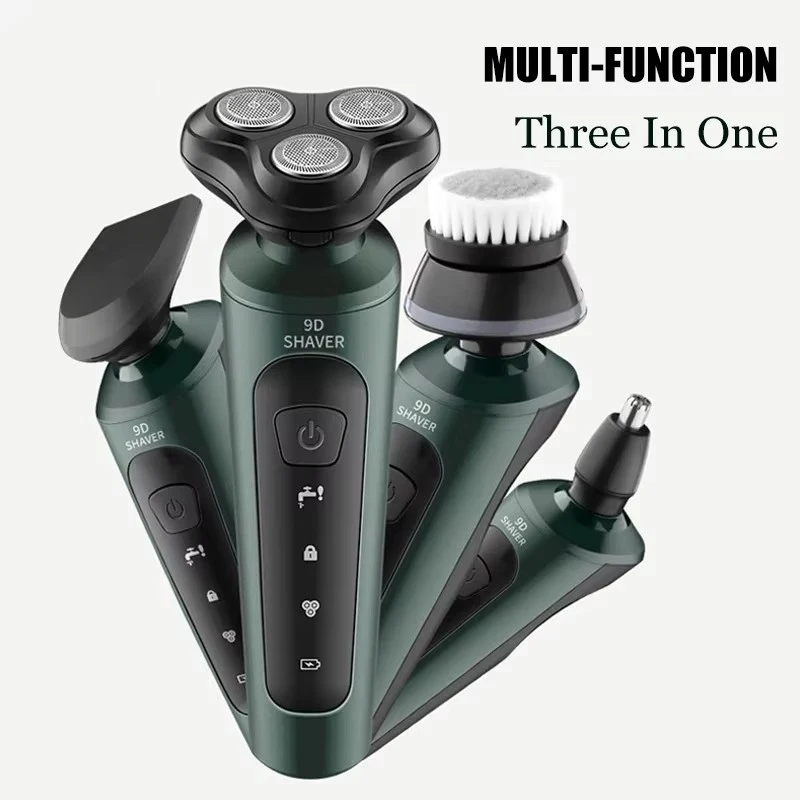 

YOUPIN Electric Shaver for Men Waterproof Electric Trimmer Razor Wet Dry Use Rechargeable Battery Rotary Shavers Machine shaving