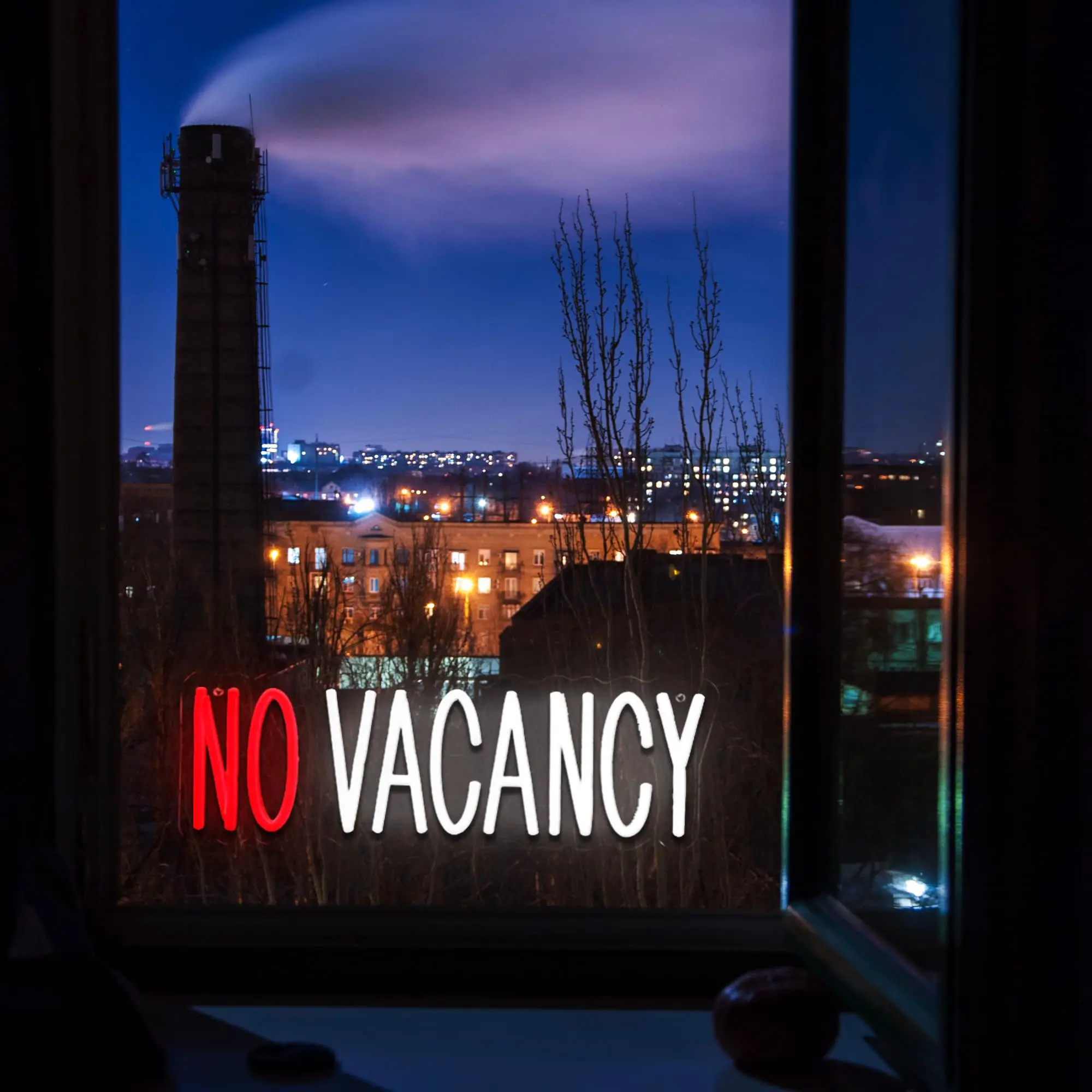 Insegna al neon No Vacancy, insegna aziendale per hotel senza vacanza, insegna luminosa per decorazioni murali per hotel, decorazioni per hotel