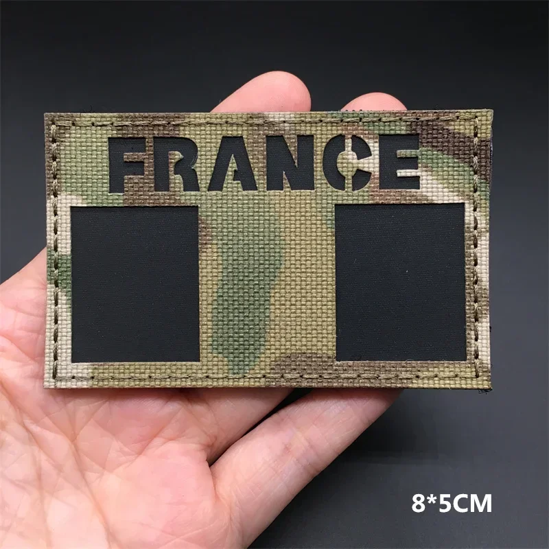 3D Multicam National Flags Patches IR Reflective Patches on Clothes Tactical Badges Hook&Loop Laser Cut Supplies DIY Acessories