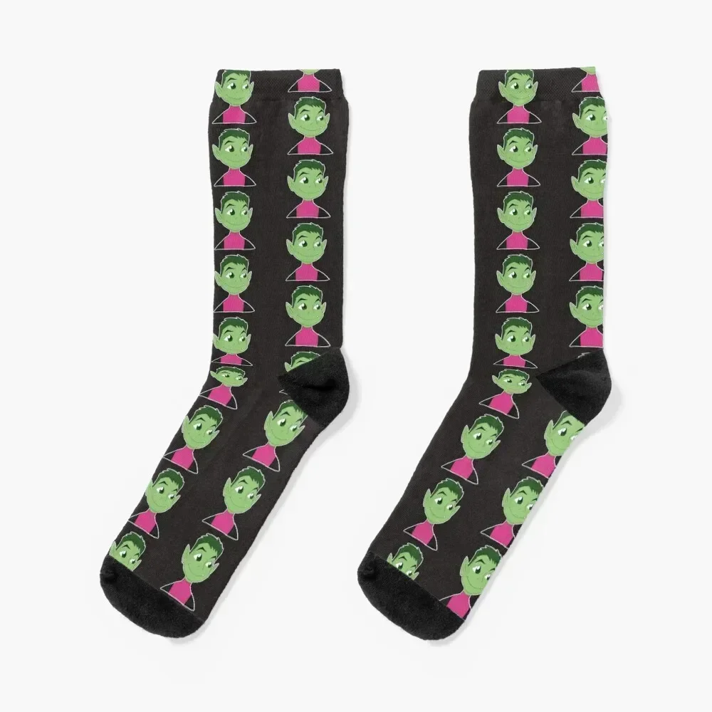 

Beast Boy Socks christmas gift colored hiking Climbing Woman Socks Men's