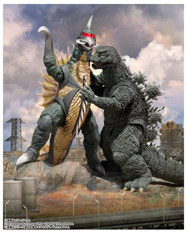 

IN STOCK Bandai Original SHM EARTH ATTACK COMMAND GODZILLA VS. GAIGANG Figure Assembly Model Toys