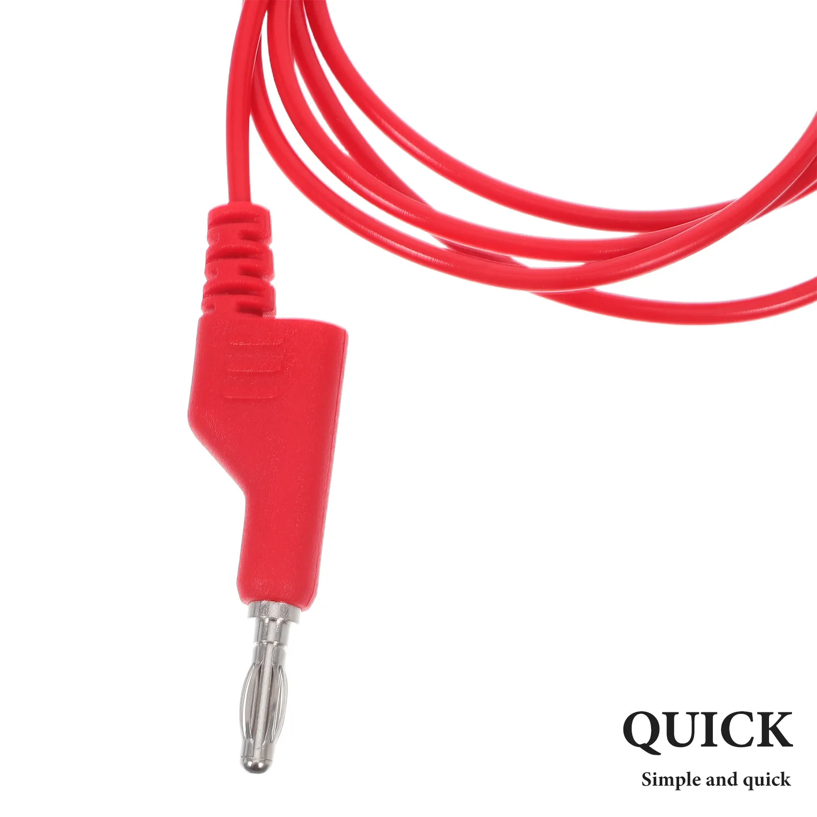 5Pcs Heavy-Duty Banana Plug Test Cables High Conductivity Wear-Resistant Electrical Test Leads for Volt Meter Industrial Testing