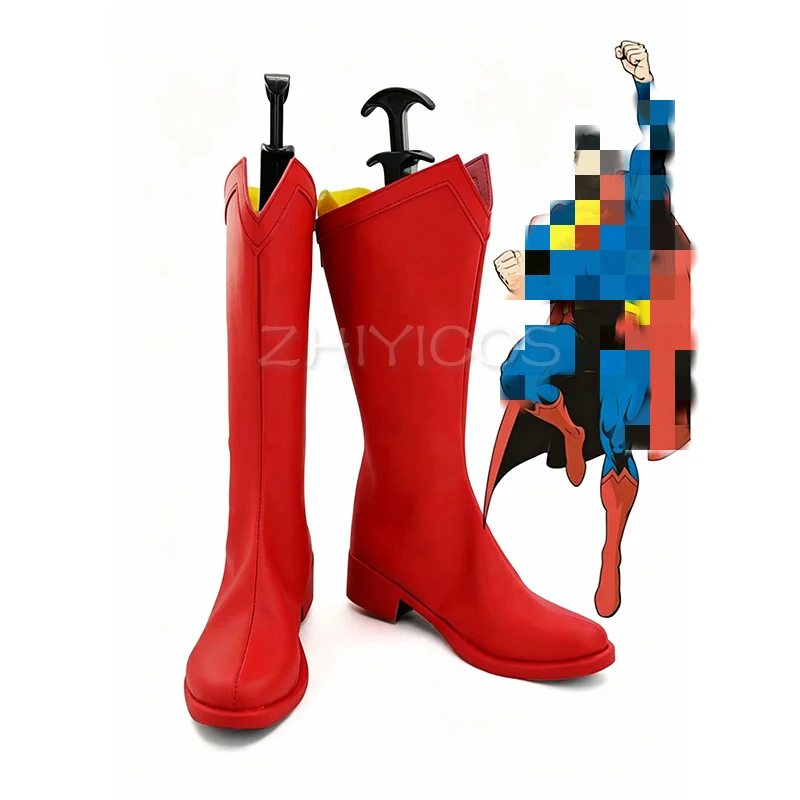 Nuevos Zapatos de Cosplay de Superhéroe para Hombre, Botas Rojas, Cosplay de Héroe de Película Estadounidense, Zapatos de Cosplay de Carnaval de Halloween para Hombre y Mujer