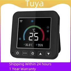 Tuya Wifi Smart Air Condition Controller Usb LCD Touch Screen Smart Temperature Humidity Controller for Google Home Alexa