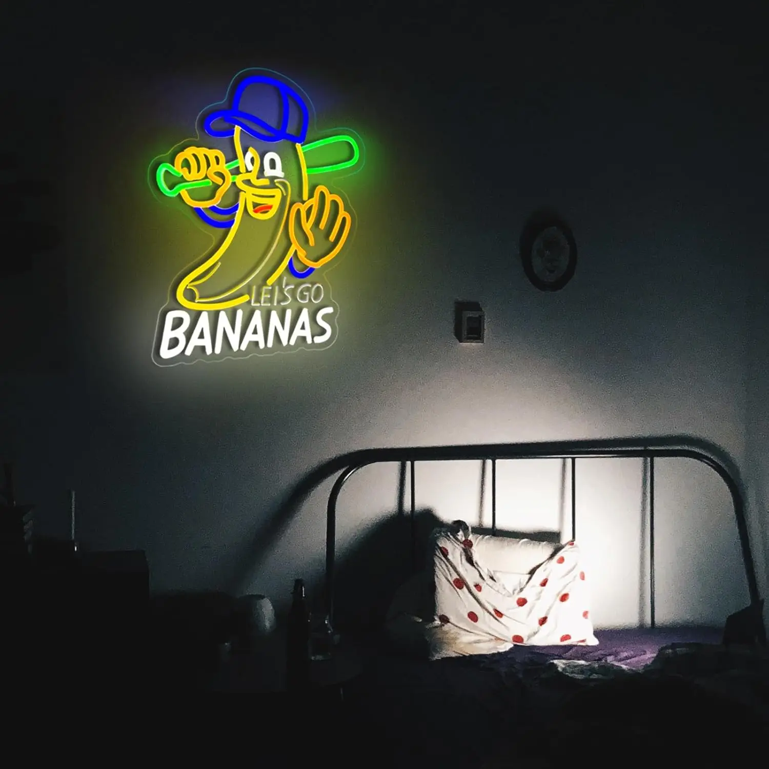 دعونا نذهب الموز النيون USB عكس الضوء LED ضوء النيون تسجيل جدار الفن الديكور ل غرفة نوم غرفة معيشة بار هدايا الحفلات #6