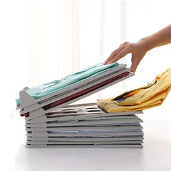 Plastic Clothes Folding Board Easy and Fast Kids Laundry Folder Shirt Folding Board Home Storage Tool for Kid Children Adults