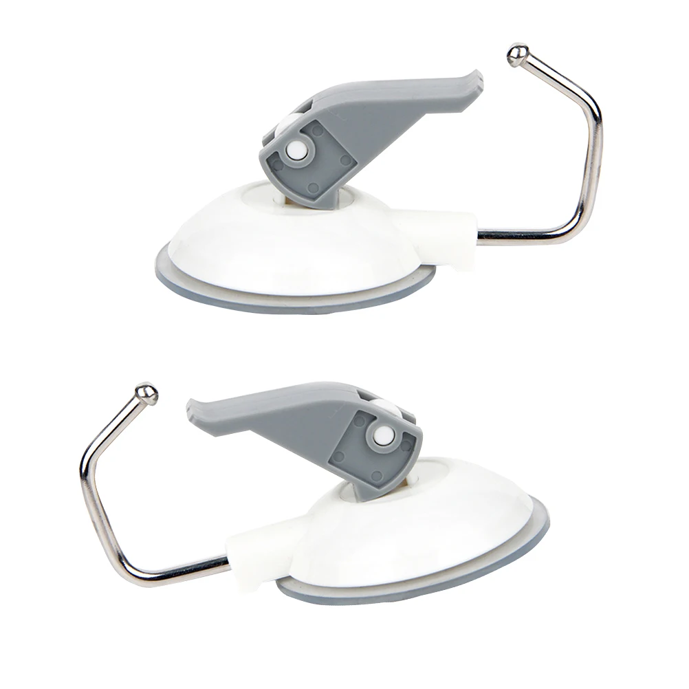 

3 Pcs Heavy Duty Vacuum Cups Suction Hangers Removable Hooks for Shower Wall Coats Bags Umbrellas Towels Robes Bathroom Kitchen
