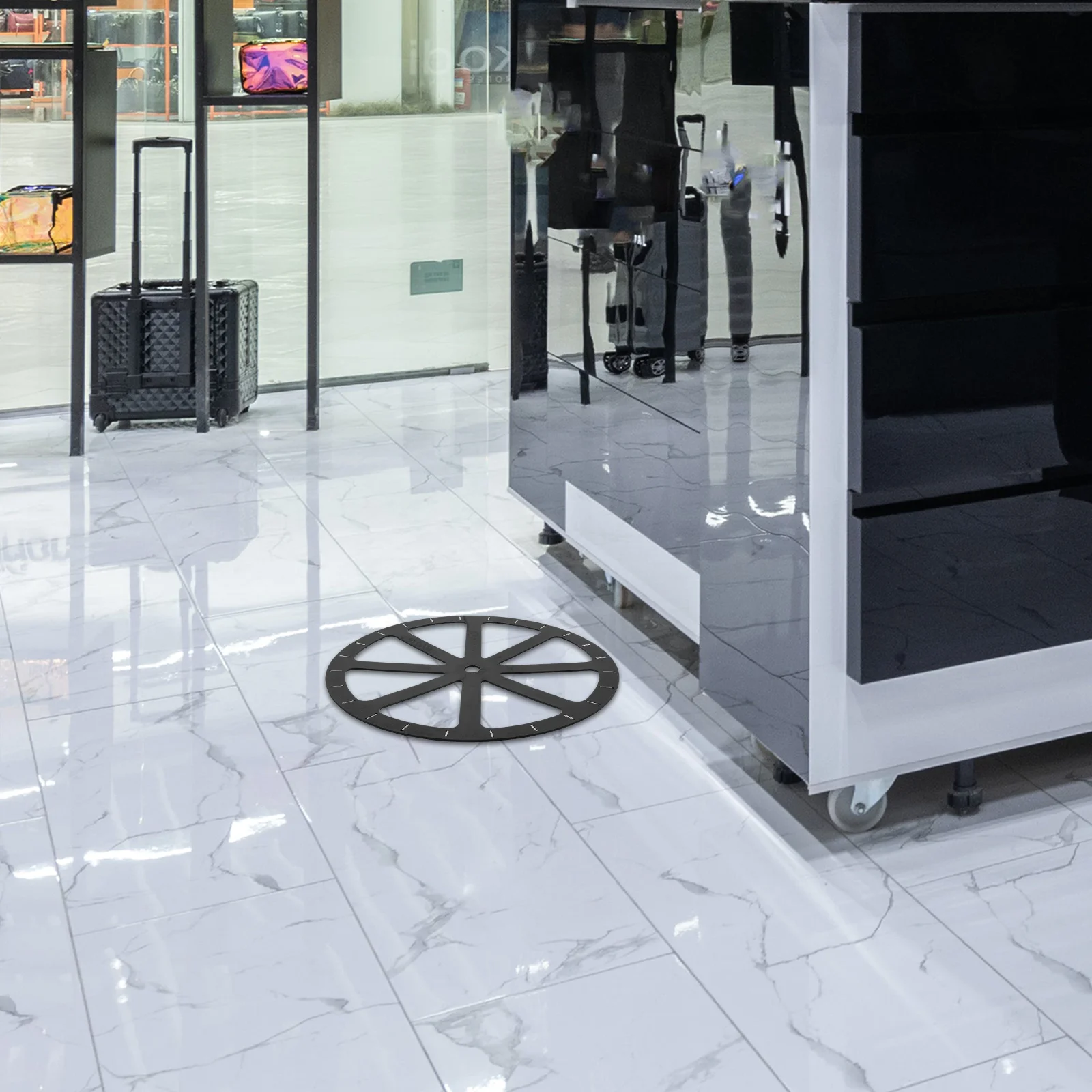 Floor Mirror Turntable Show Rack Rotating Display Base Swivel Round Plastic Platform Plate Stand