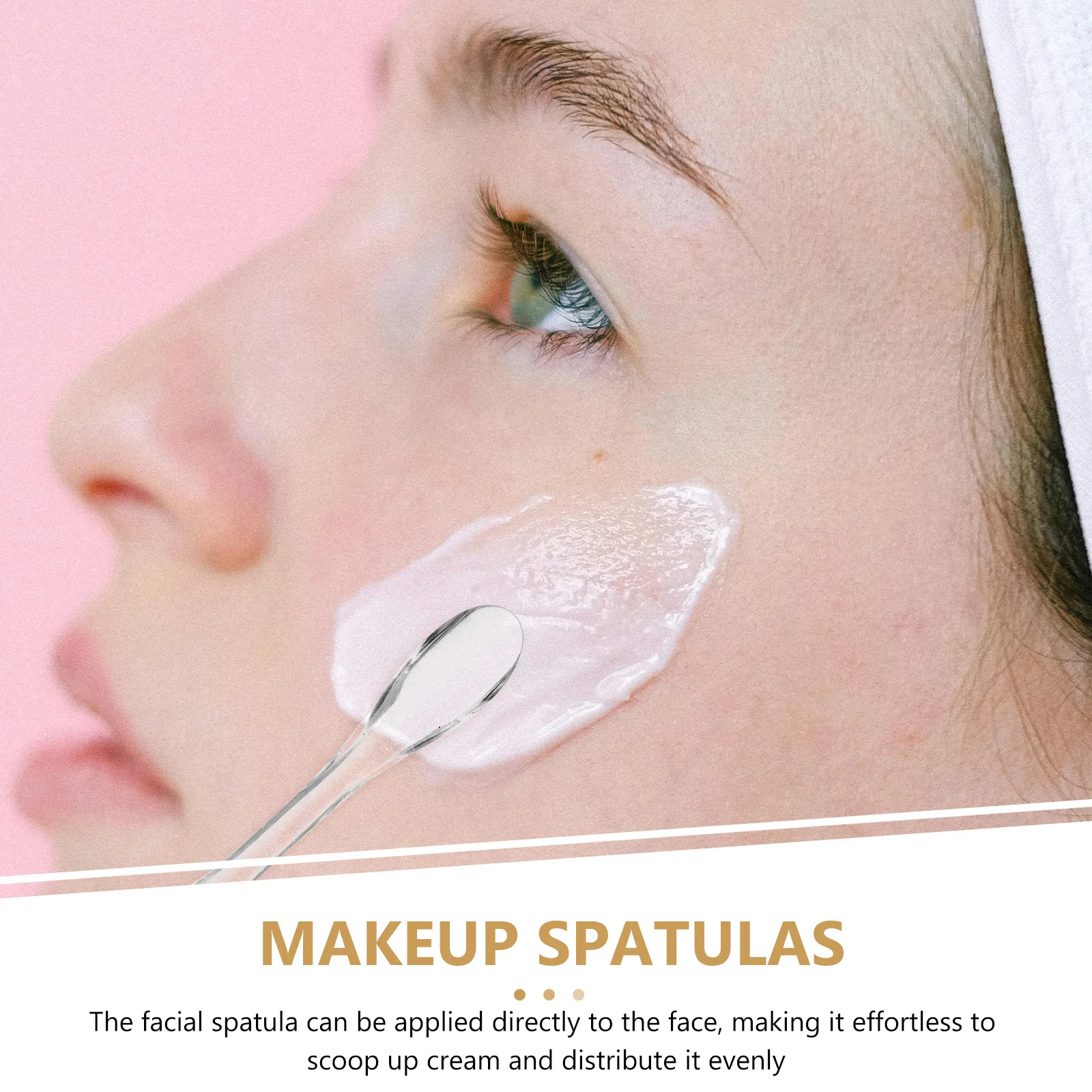50 pezzi spatole per trucco riutilizzabili cucchiaio per la cura della pelle applicatore per crema per il viso spatola per trucco adatta ai viaggi spatola