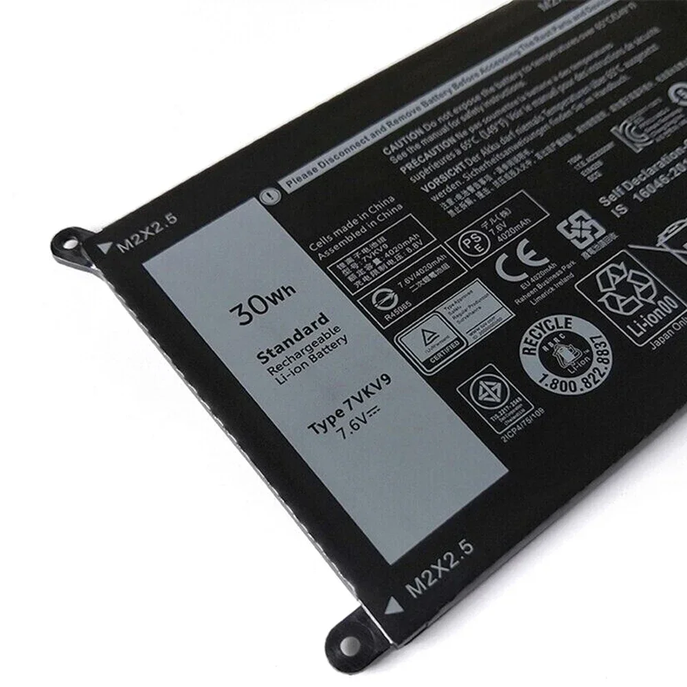 

Оригинальный аккумулятор 7VKV9 для Dell 12 7275 9250 2-в-1 D1308TB D1508TB D1608TB D2308TB D2508TB D2608TB D4305TB D4605TB D4505TB