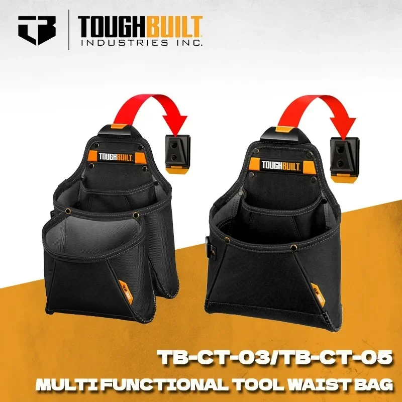toughbuilt-tb-ct-03-tb-ct-05-ツールポーチ-クリップテック製-丈夫な素材を使用した工具バッグ、スタンド付き。大工、配管工、建設作業に最適。