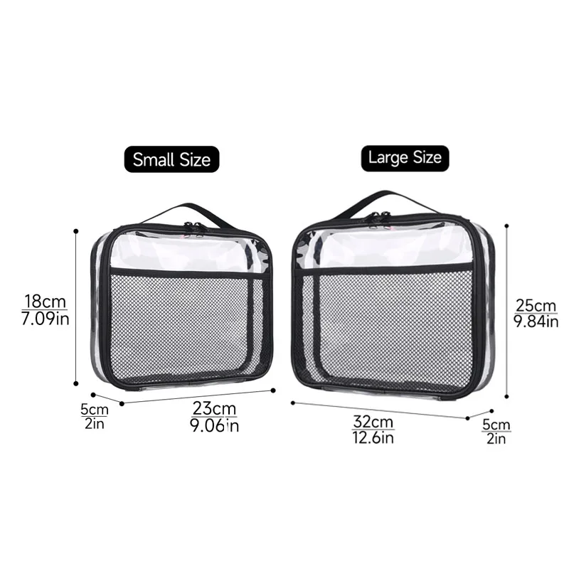 Weedi Large Capacity Block toys storage bag Transparent Zipper Puzzle toy Organizer Bags for kids Cosmetic Storage Organizer Bag