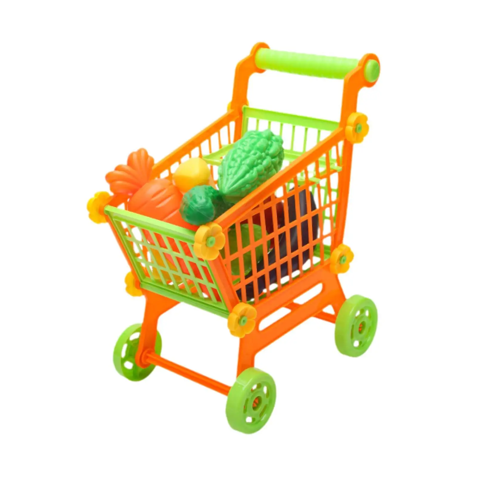 

Kitchen Game Trolley Play Set Pretend Play Grocery Store Toy for Children