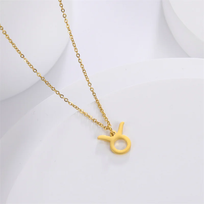 12-Sternbild-Anhänger-Halsketten für Frauen, Mädchen, Widder, Steinbock, Stier, Halskette, Ketten, Halsband, Anhänger, Schmuck, Geburtstagsgeschenke – Detail 12