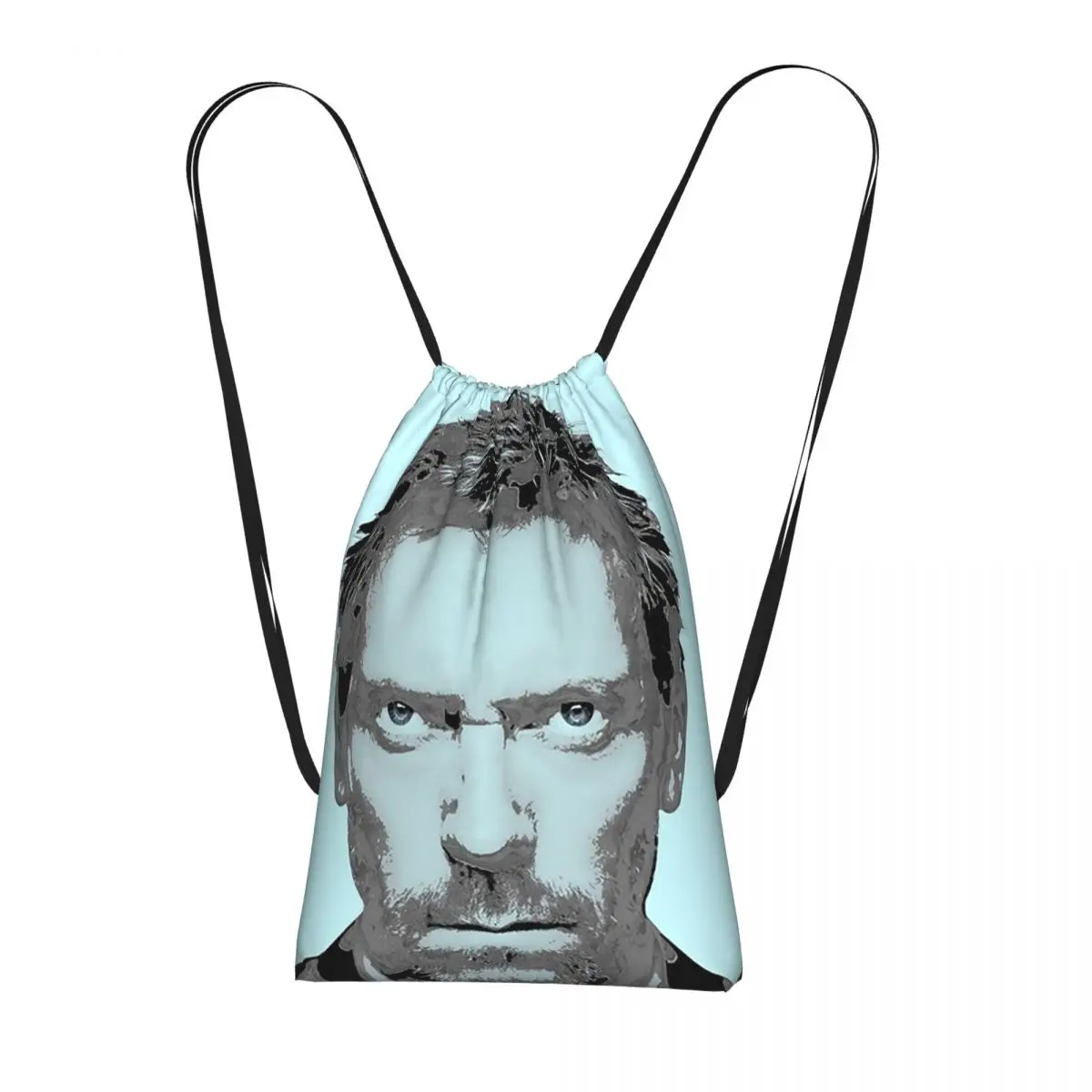 Dr Gregory House Movie Backpacks Multi-function Drawstring Bundle Pocket Storage Bag Book Bags for Travel School