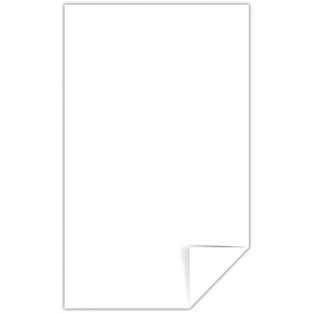 와우사우 프리미엄 벨럼 브리스톨 카드지, 250매, 흰색, 밝기 94, 67lb, 8.5 x 14인치, 6팩