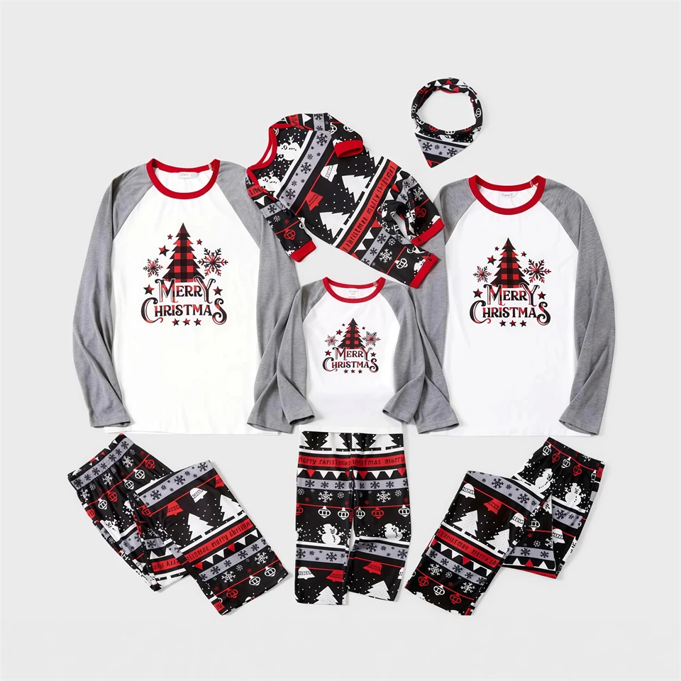 Mother Kids Match Christmas Pajama Family Matching Outfits Boys Women's Sibling Look Couples Pajamas Xmas Children's Sleepwear