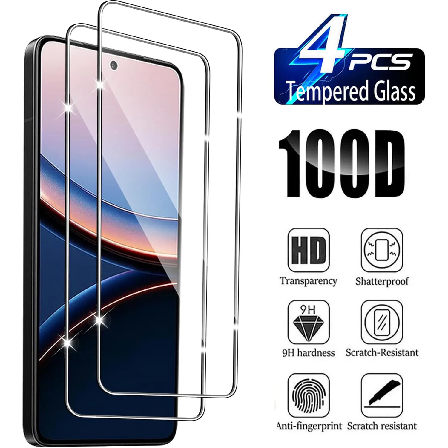 

For Xiaomi POCO 9H Tempered Glass Film - Screen Protector for Xiaomi POCO F7 pro