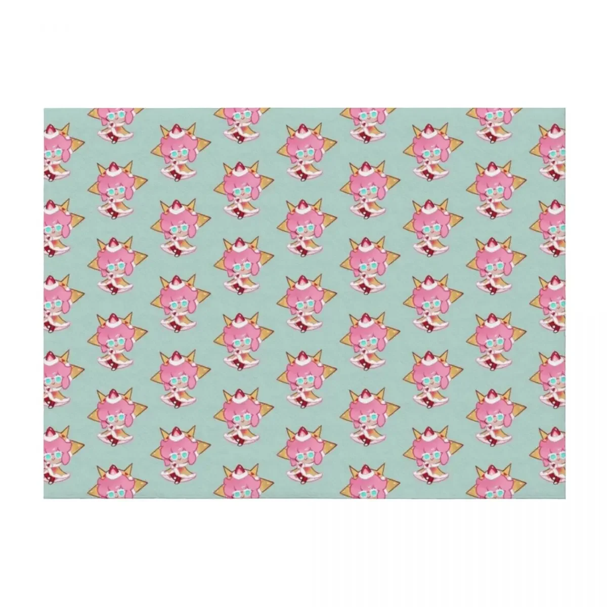 

Strawberry Crepe Cookie! Cookie Run Kingdom Throw Blanket Hairy warm for winter Heavy Soft Beds Blankets