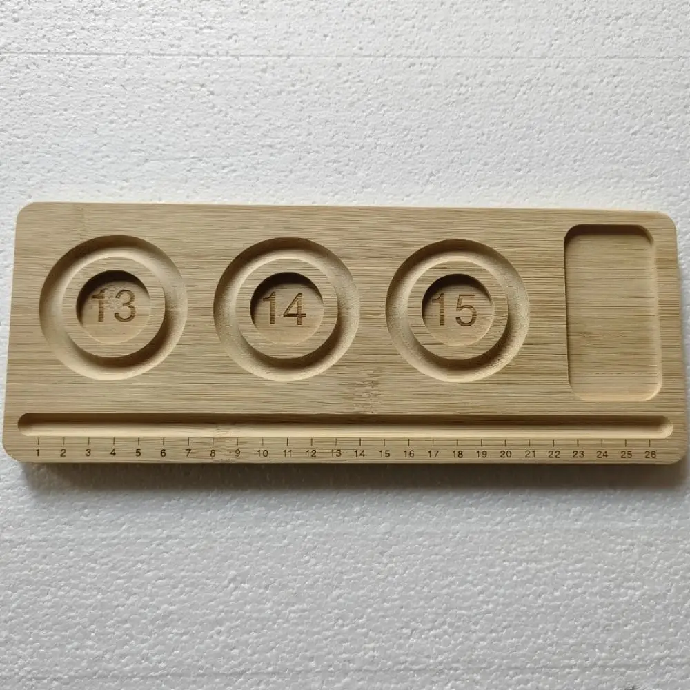 Funny Multiple Types Jewelry Making Tray With Scale Thickened Jewelry Design Board Versatile DIY Tools Wooden Bead Board Gifts