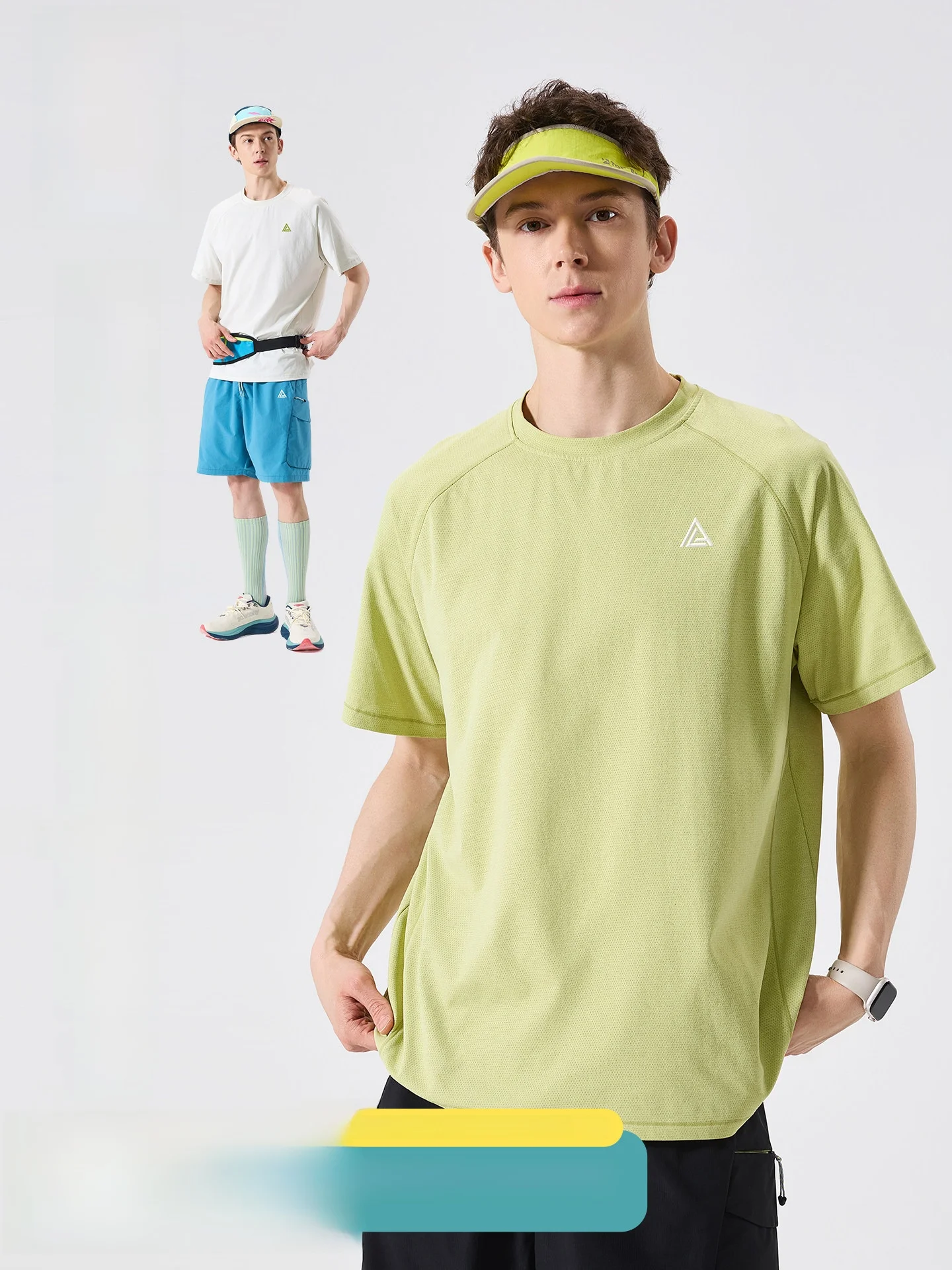 

LAZY DAY Outdoor Lightweight Quick Dry Sports T-Shirt Men's Summer Breathable Hiking Fitness Short Sleeve Loose Fit round Neck