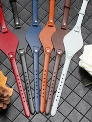 For Fossil Soft Genuine Leather 8mm Watchbands Es3077es2830es3262es3060 with Stand Base Women Multicolor with Tool Watch Strap