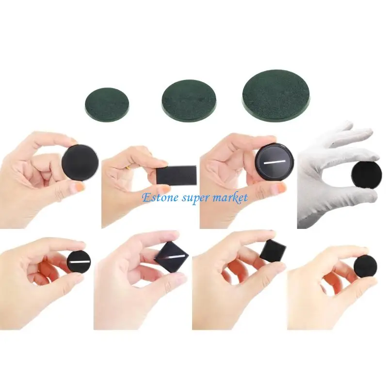 090B Plastic Wargame Miniature Base Stand Base For Secure Figure Display Use 20pcs view 4