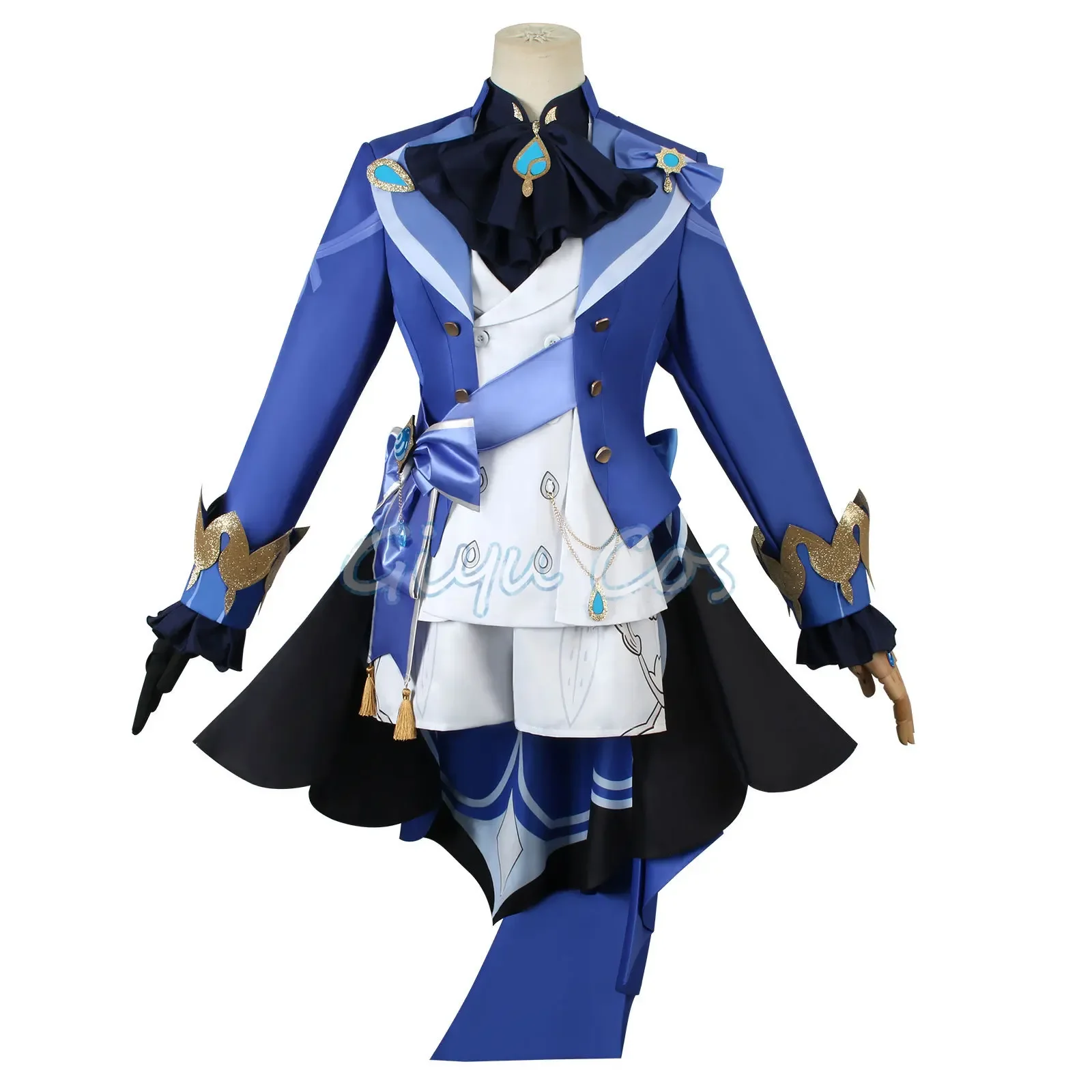 Furina Genshin Focalors Cosplay Costume pour femme, Impact 03 Vêtements, Uniforme de Carnaval, Perruque Anime, Costumes de ixd'Halloween, Jeu