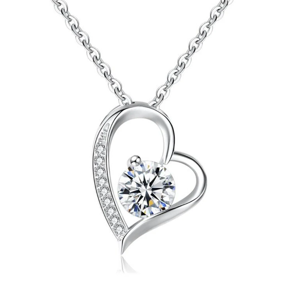 Biżuteria To My Love 14K Gold or Silver Forever Love Wisiorek Naszyjnik Prezent Dla Żony Romantyczny Świąteczny Prezent Urodzinowy Walentynkowy