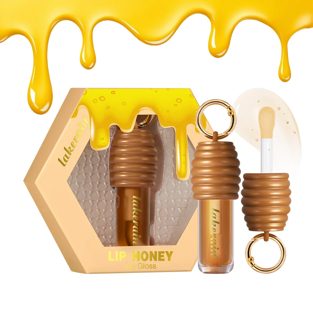 Honey Lip Gloss Plumper Oil Balm Hydration Long Lasting Moisturizing Smooth Nourishing Bag Clip Ring Cosmetics Not Sticky