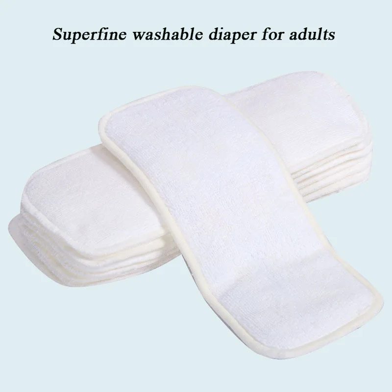 Four-layer Adult Diapers Microfiber Washable And Reusable High Absorption Thickened Elderly Incontinence Care Diapers